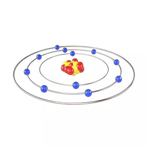 Sodium Chemical Element v1 001 Low-poly 3D model