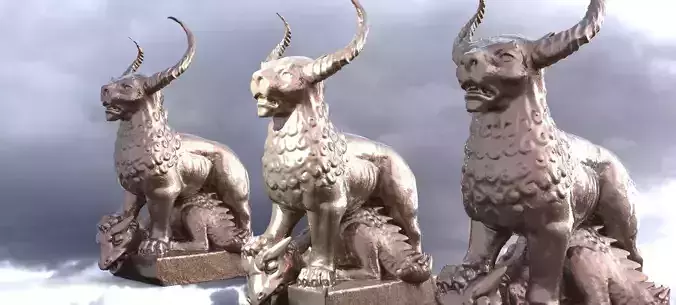 Babylonian Animal statue 2