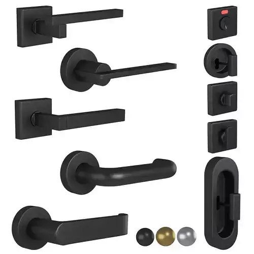 olivari door handles 3D model