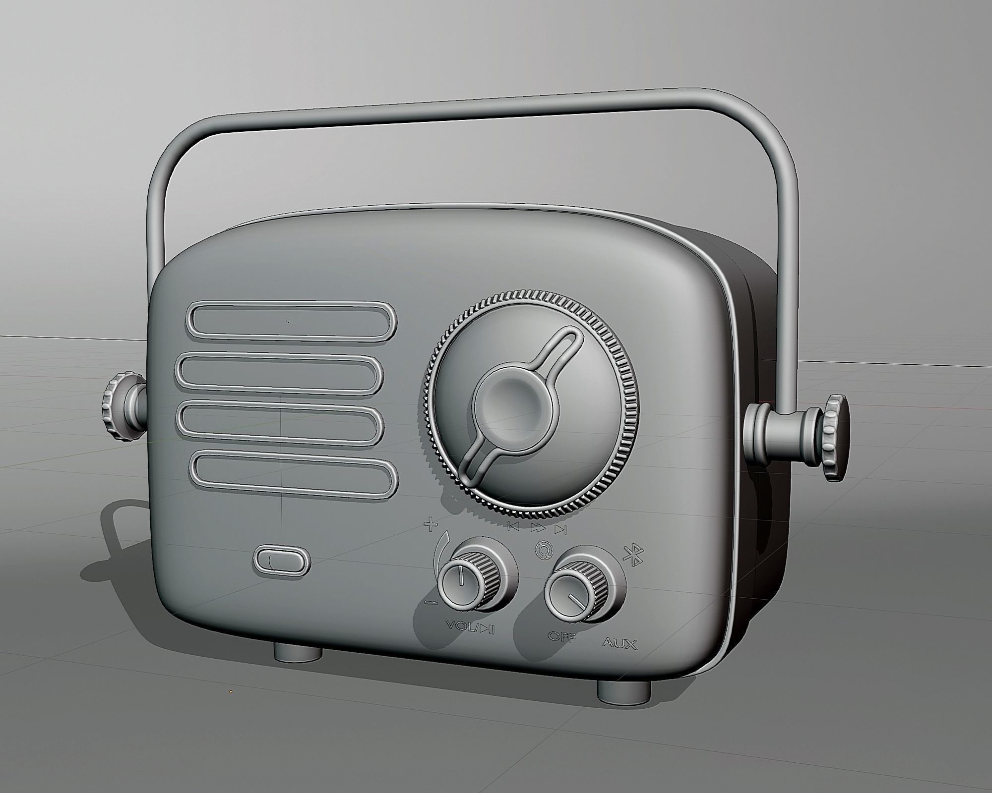 Portable radio Xiaomi Elvis Presley 2 3D model_4