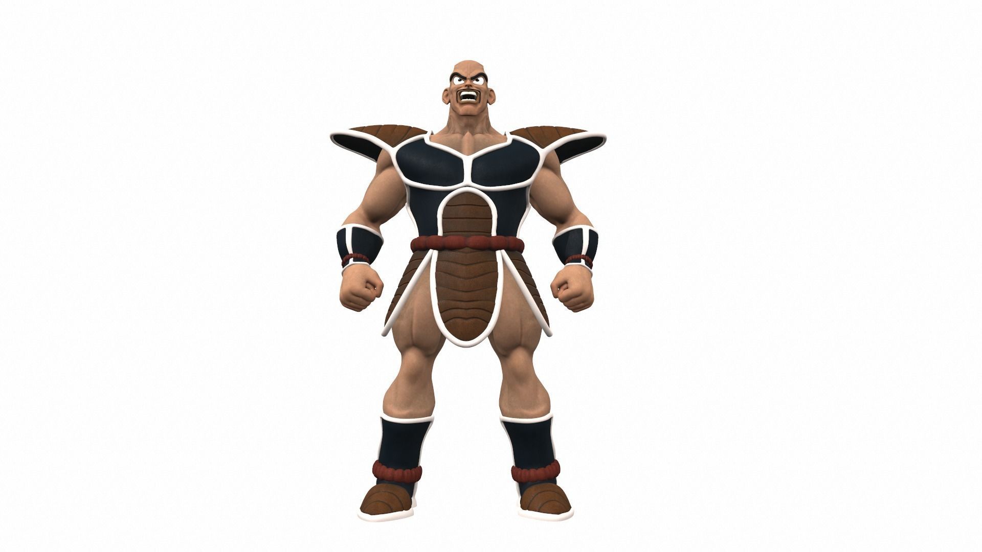 Nappa from Dragon Ball 3D model_2