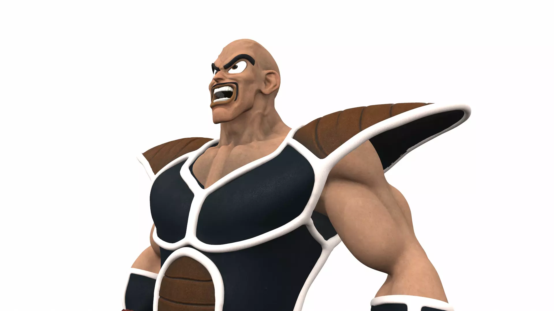 Nappa from Dragon Ball 3D model_0