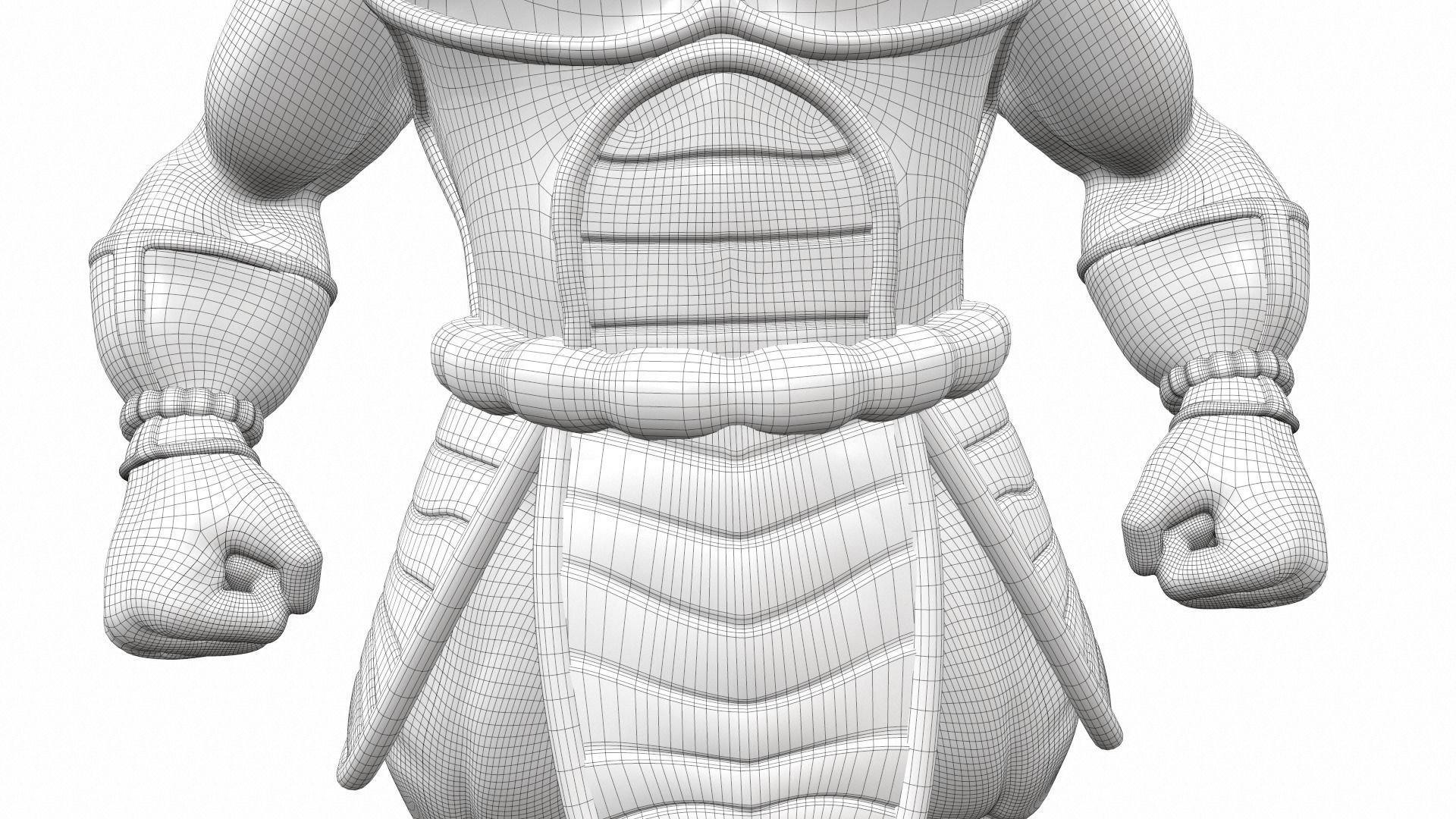 Nappa from Dragon Ball 3D model_23