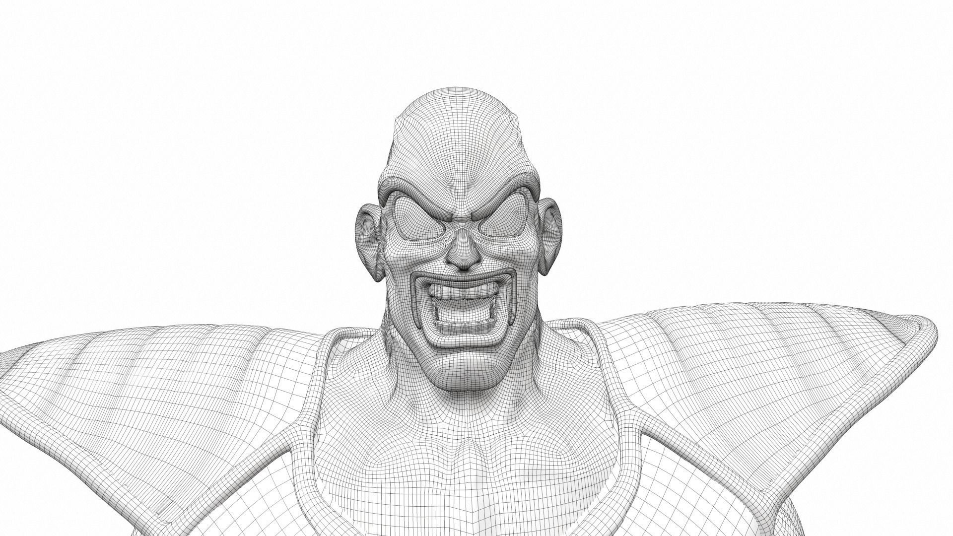 Nappa from Dragon Ball 3D model_22