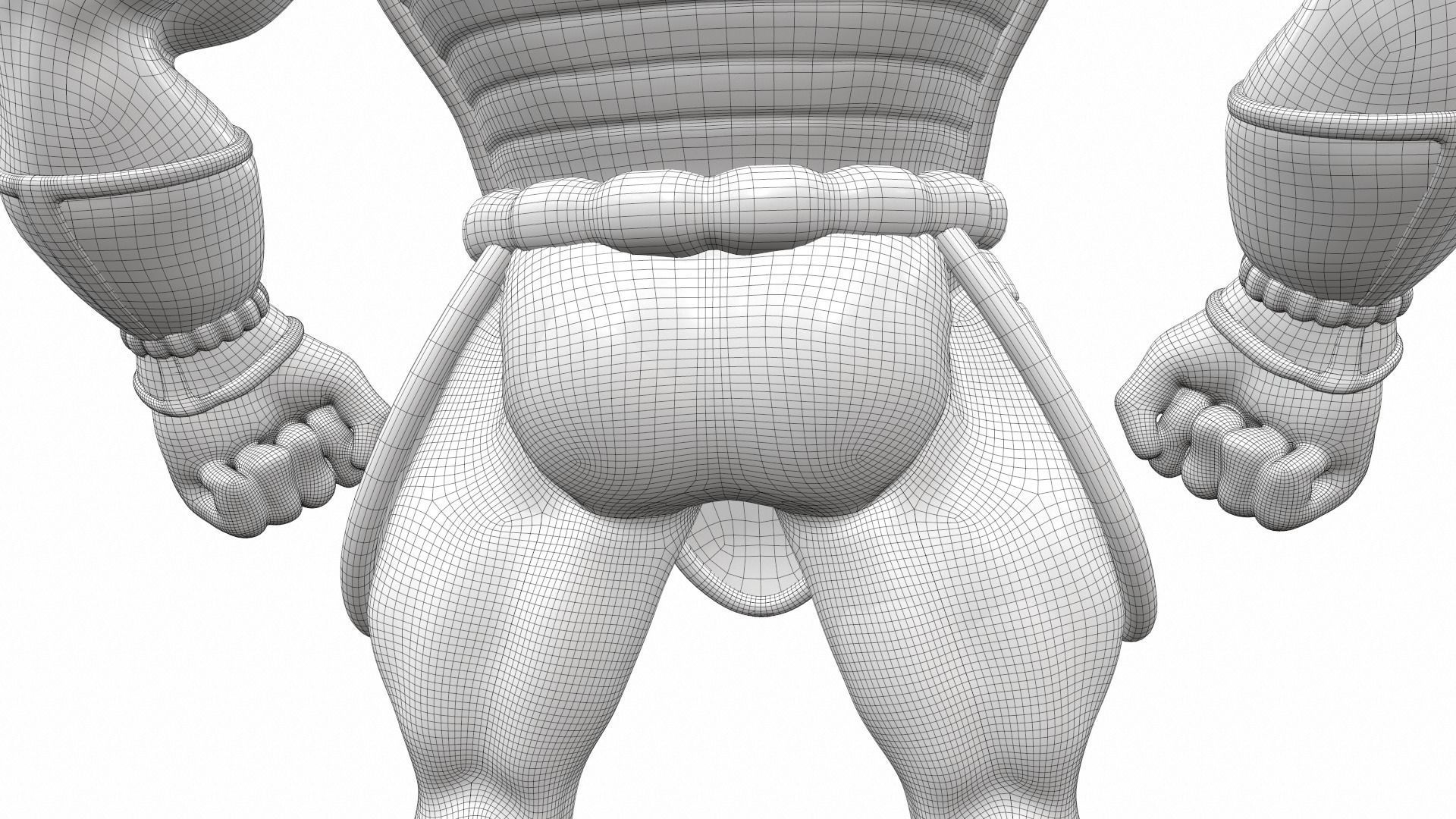 Nappa from Dragon Ball 3D model_26