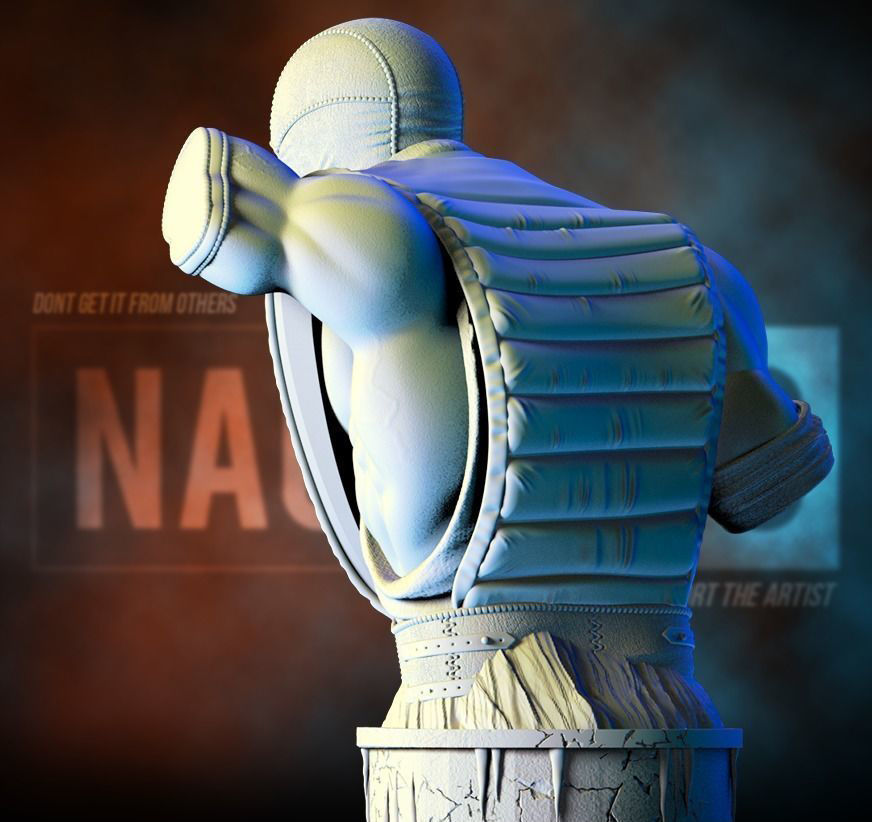 Fan Art Sub-Zero from MK - Bust 3D print model_4