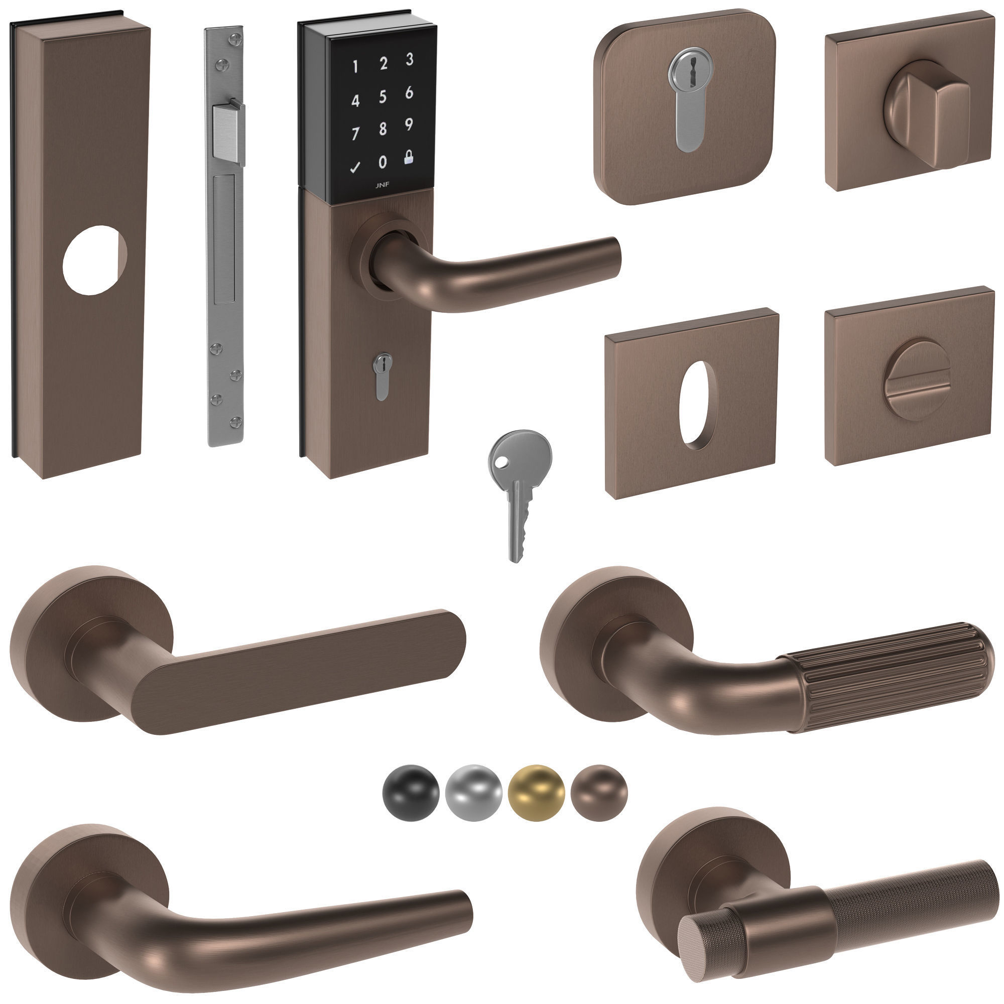 jnf door handles 3D model_1