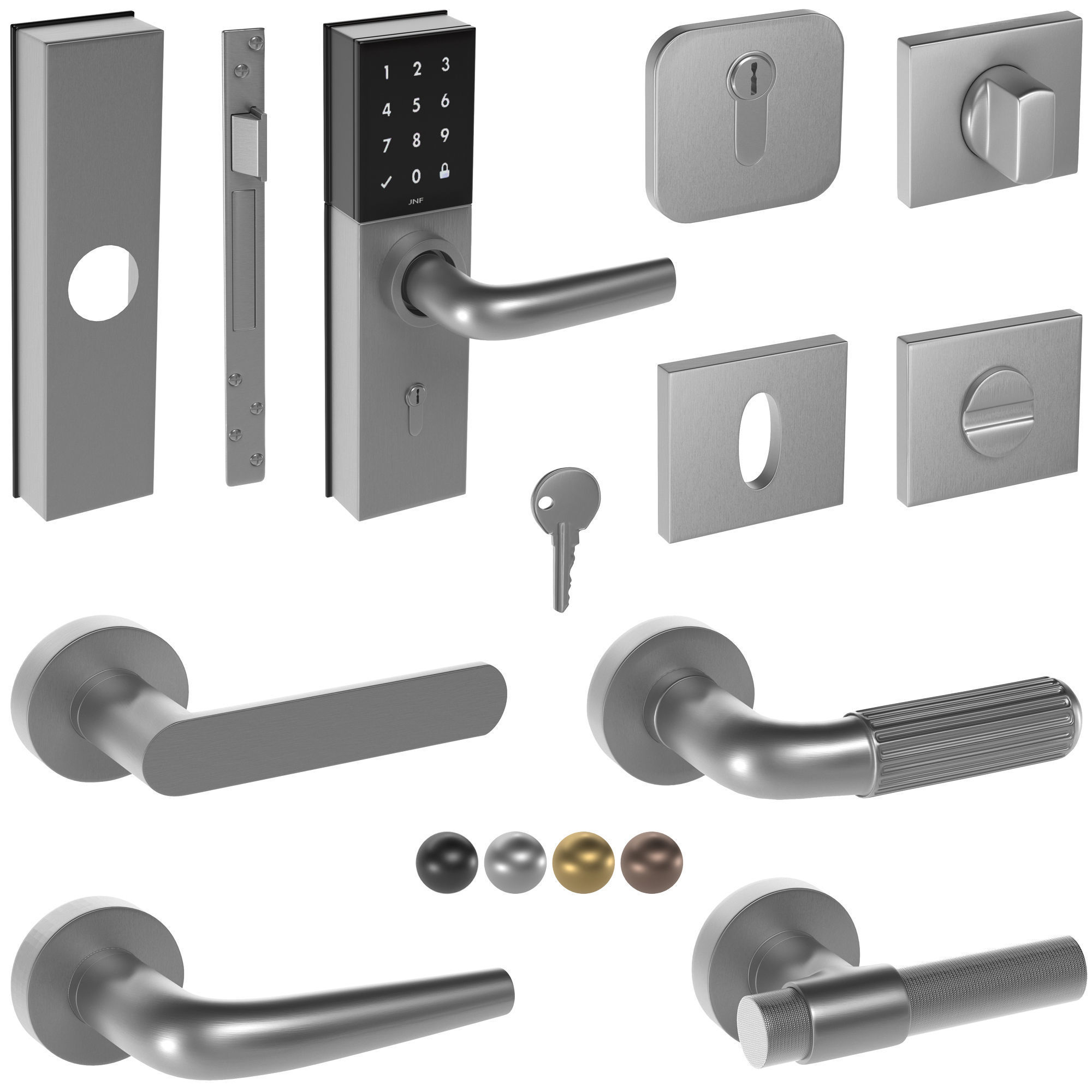 jnf door handles 3D model_3