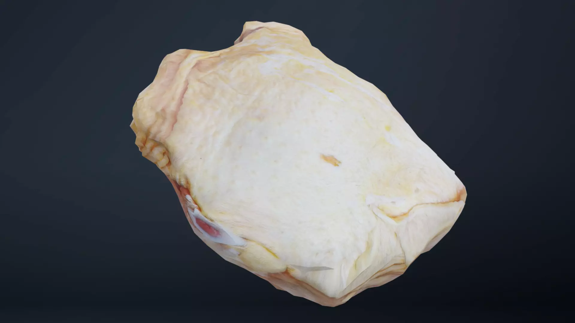Chicken drumstick Low-poly 3D model