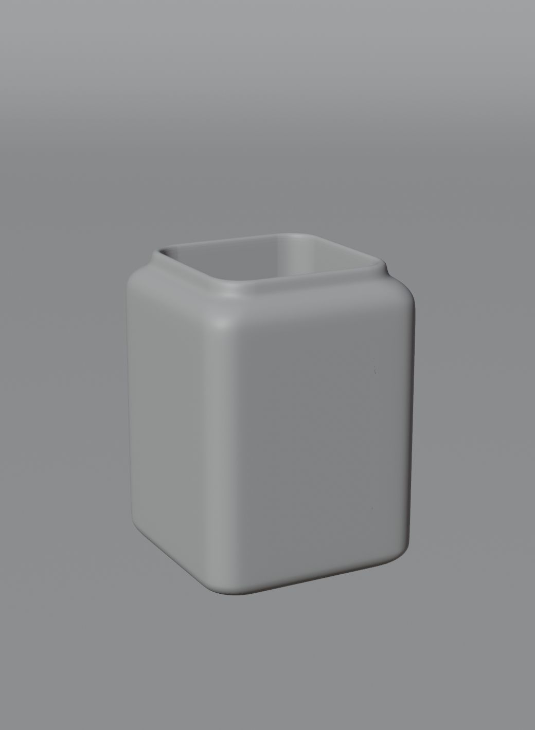 Glass cube 3D model_1