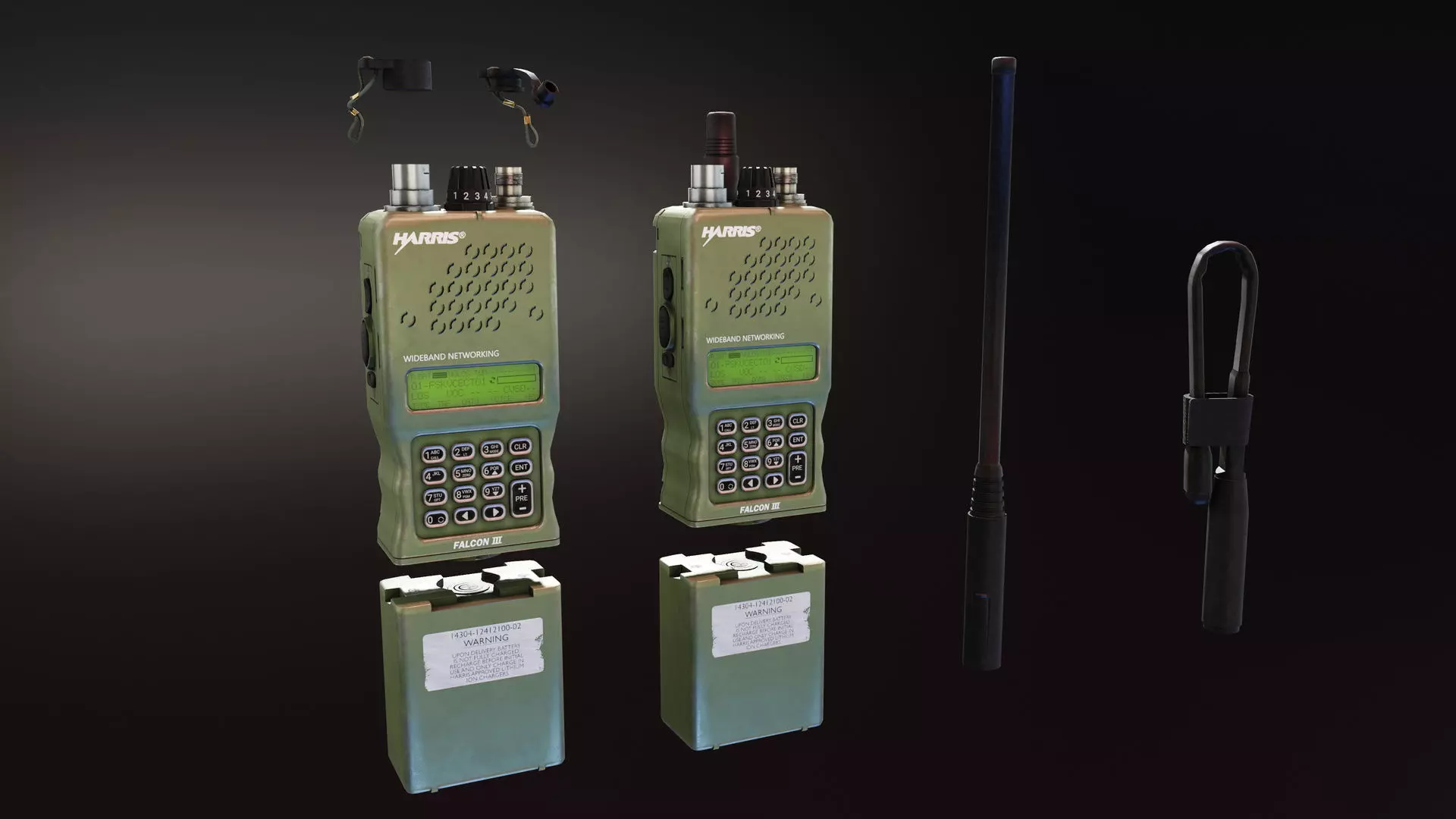 TCA ANPRC 152 GPS Radio Low-poly 3D model_0