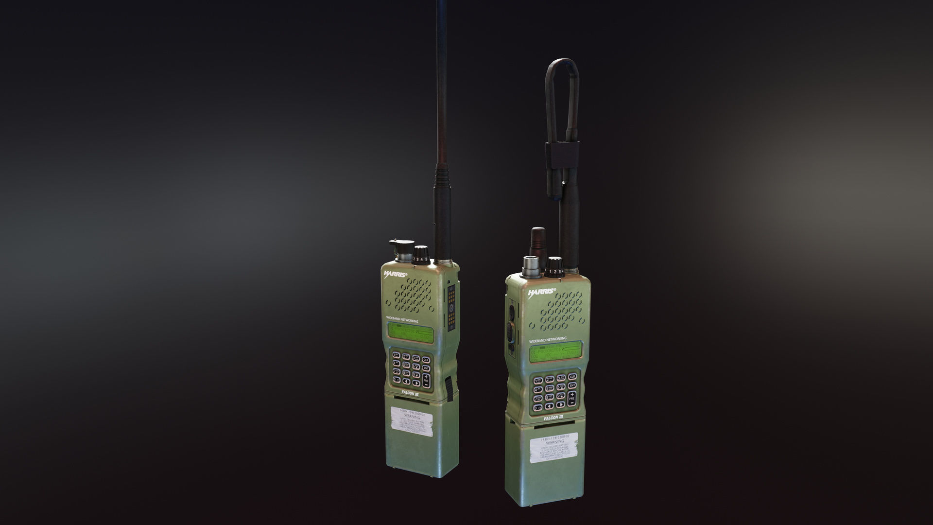 TCA ANPRC 152 GPS Radio Low-poly 3D model_2