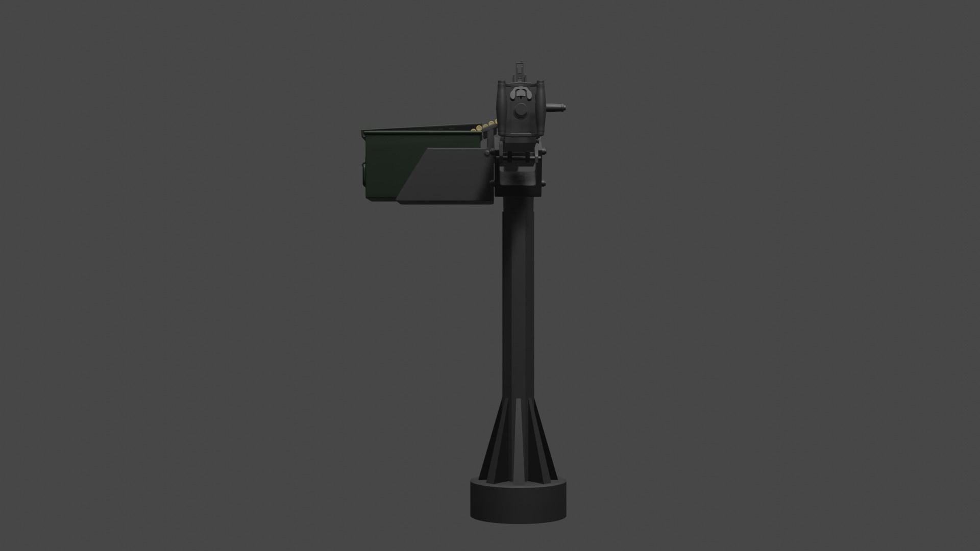 M2 Browning 3D model_1