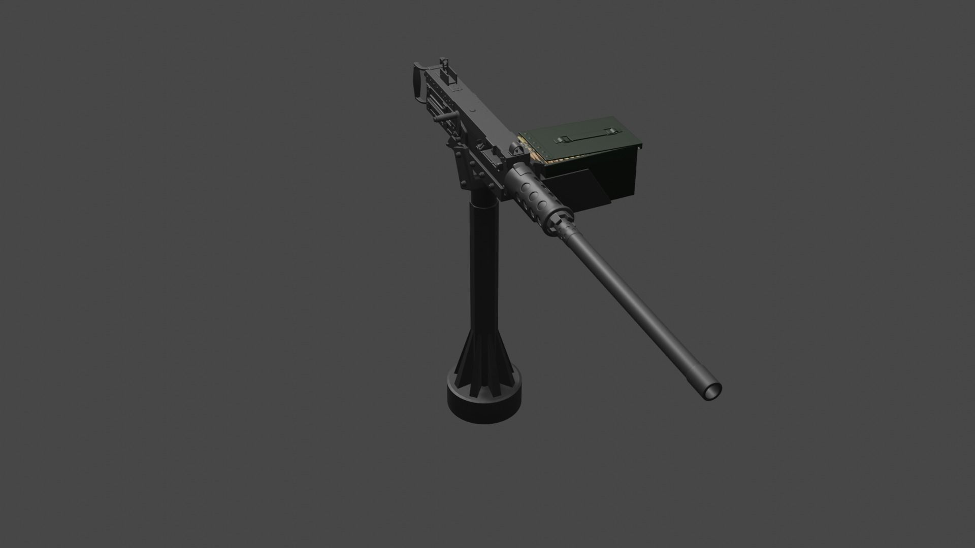 M2 Browning 3D model_3