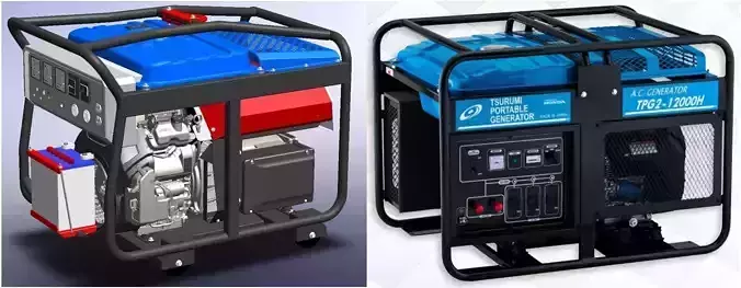 Portable gasoline generator TPG4-12000E 3D model