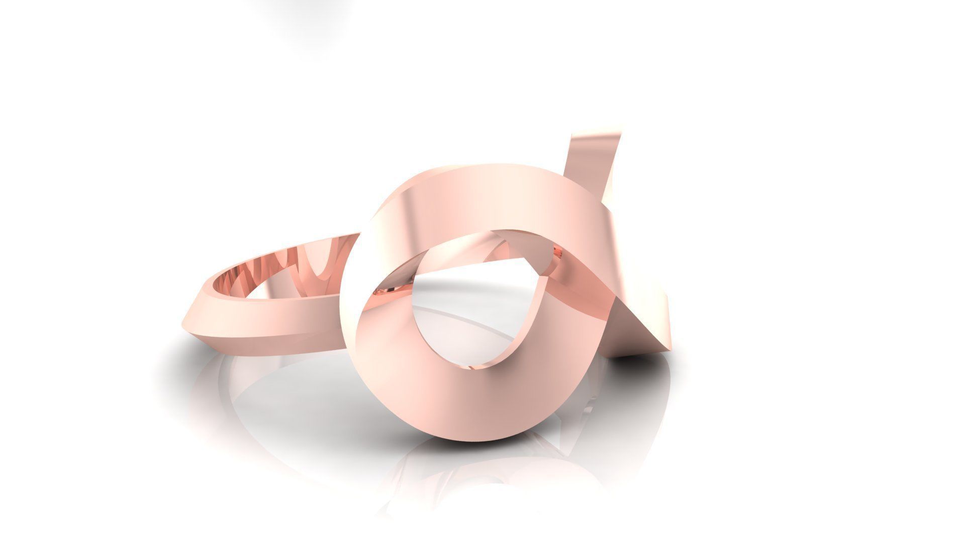Ring M44 The luxury female ring wedding 3D print model_11