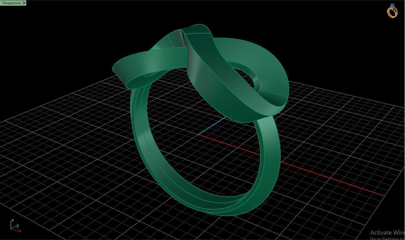 Ring M44 The luxury female ring wedding 3D print model_33