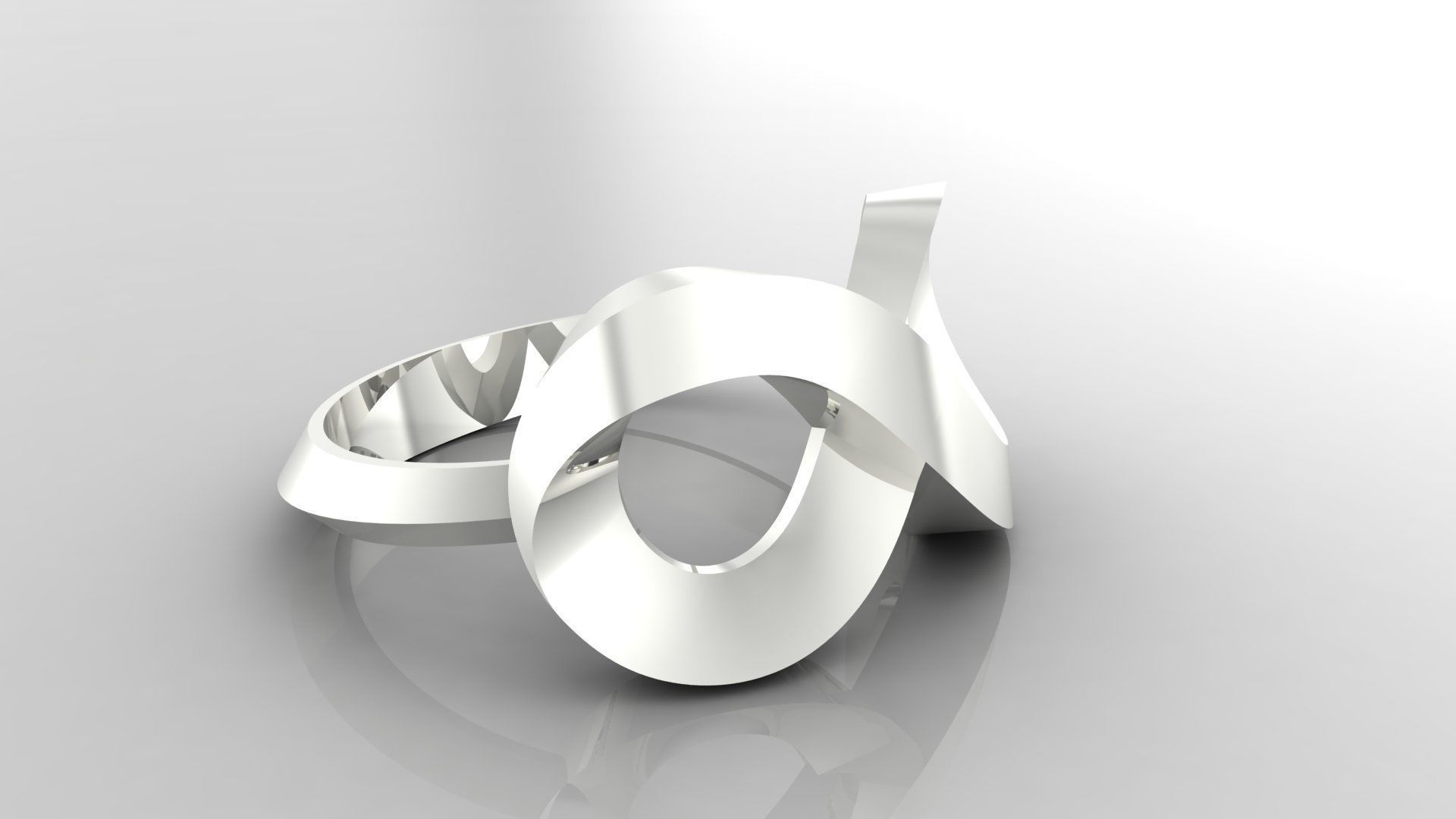 Ring M44 The luxury female ring wedding 3D print model_18