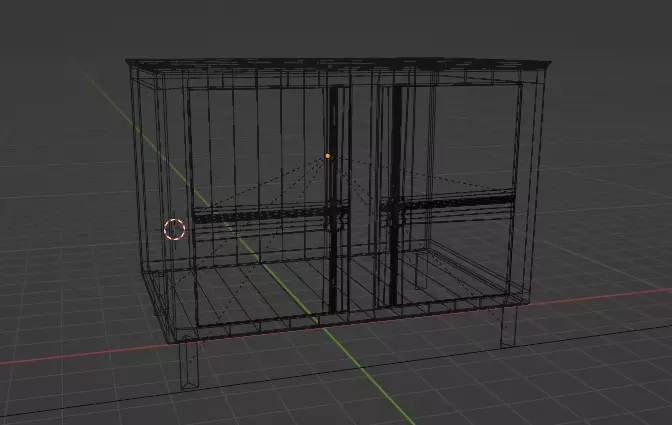 Cupboard wooden cabinet Free low-poly 3D model_0