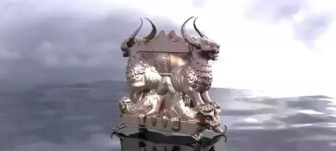 Gilgamesh Ornate Throne Wall