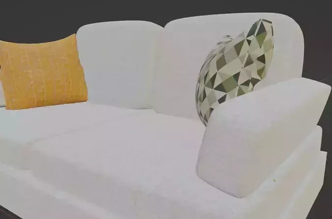 The Armchair sofa with pillows