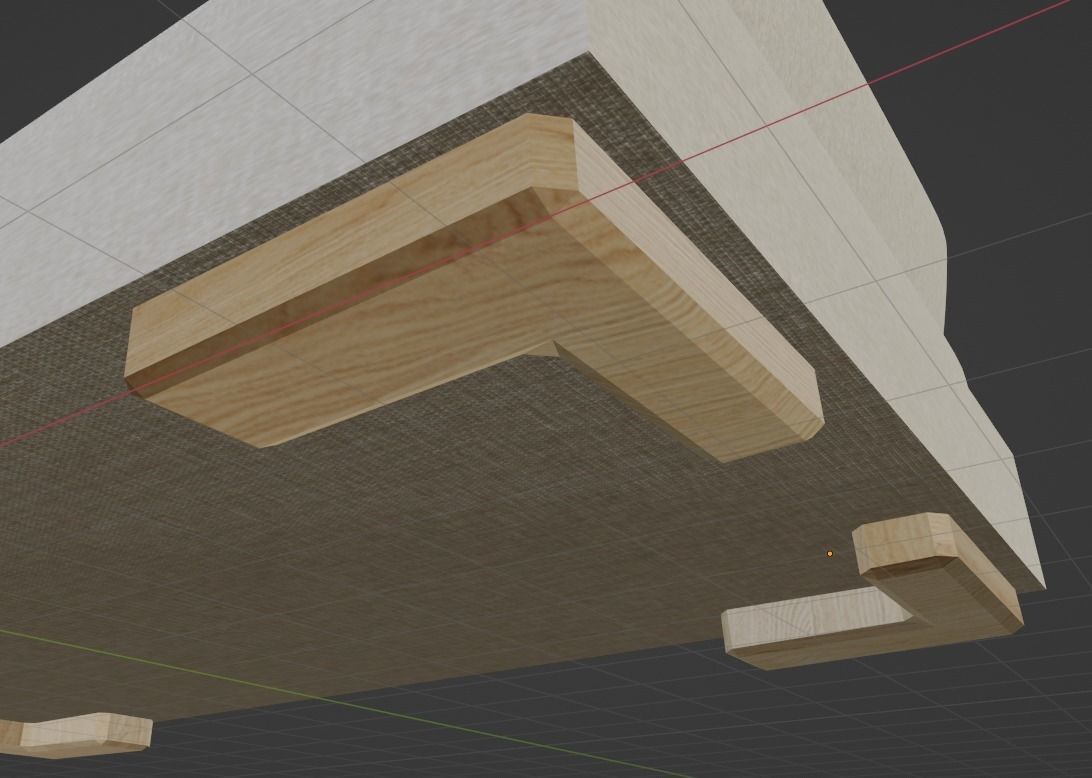 The Armchair sofa with pillows 3D model_2