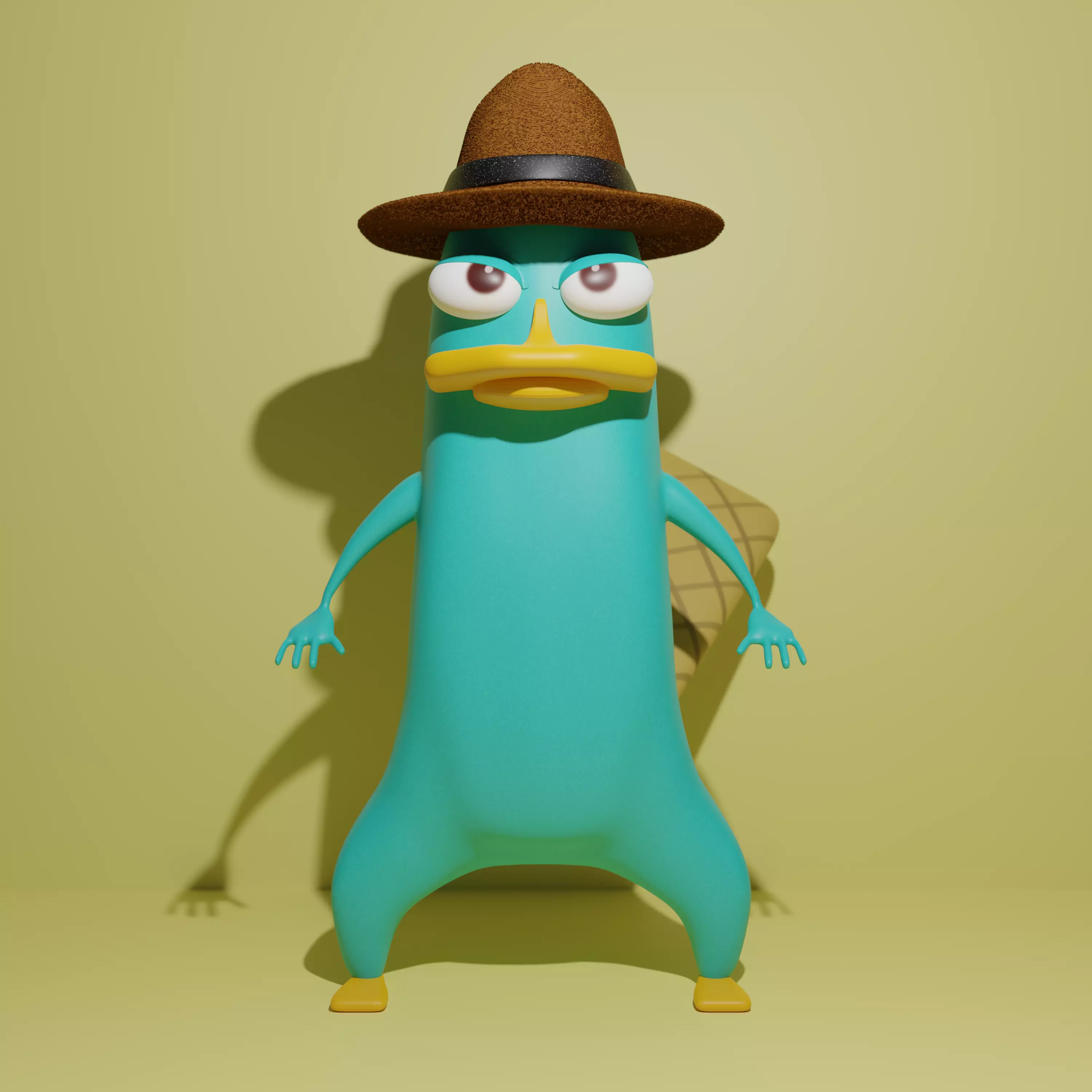 Perry The Platypus Free 3D print model_0