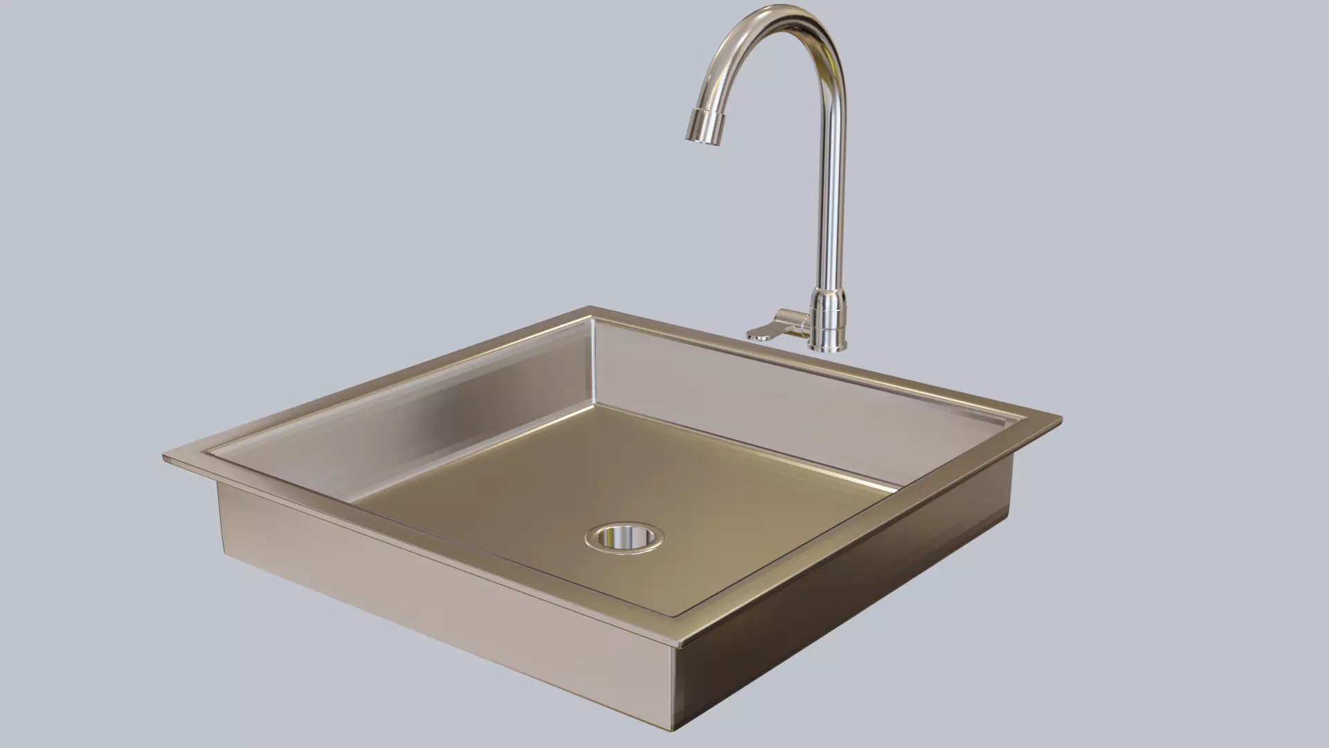 Faucet and Sink Free 3D model
