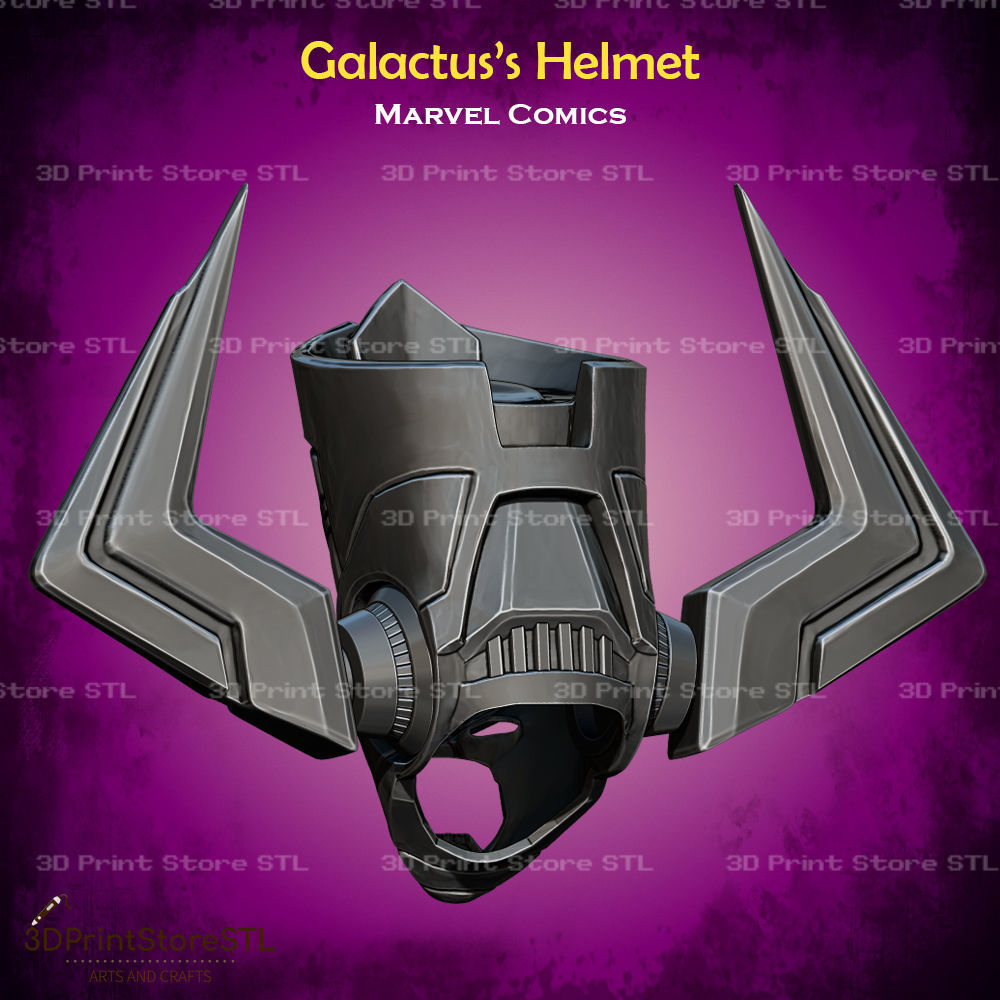 Galactus Helmet Cosplay Marvel Comics - STL File 3D print model_3