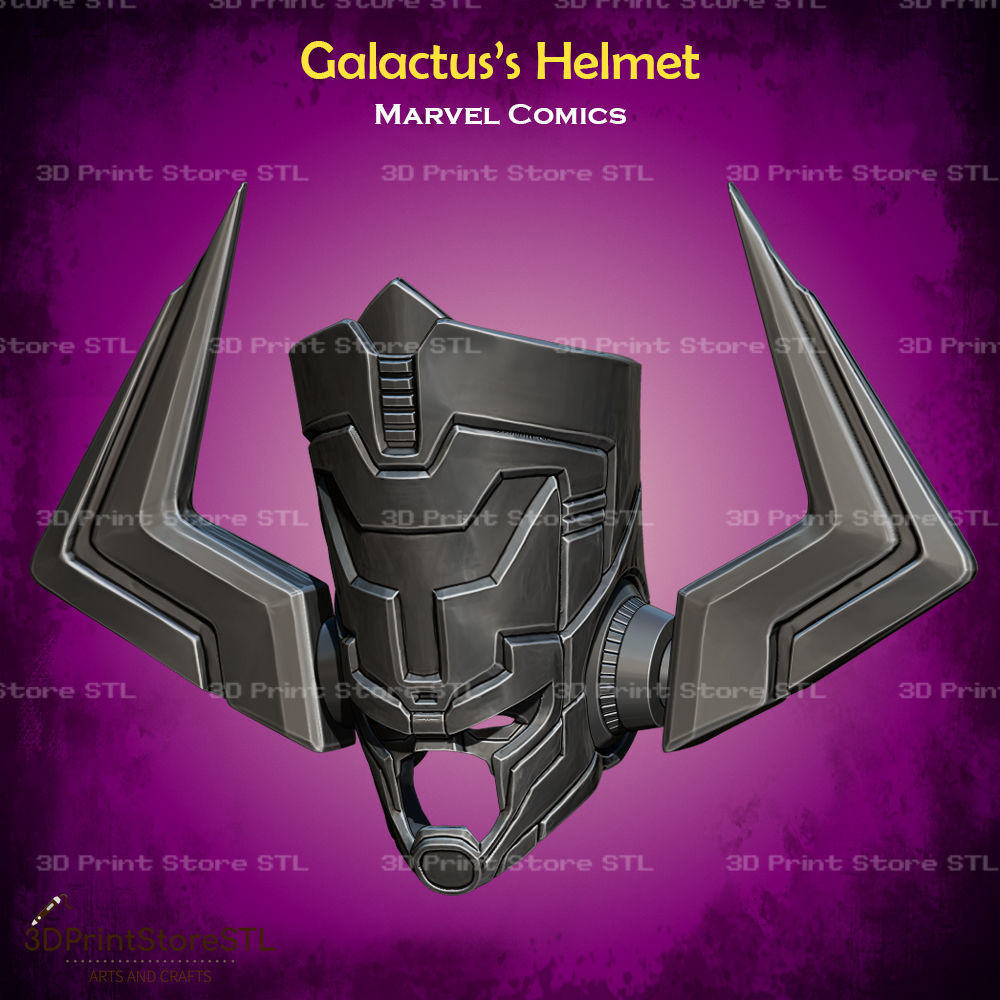 Galactus Helmet Cosplay Marvel Comics - STL File 3D print model_1