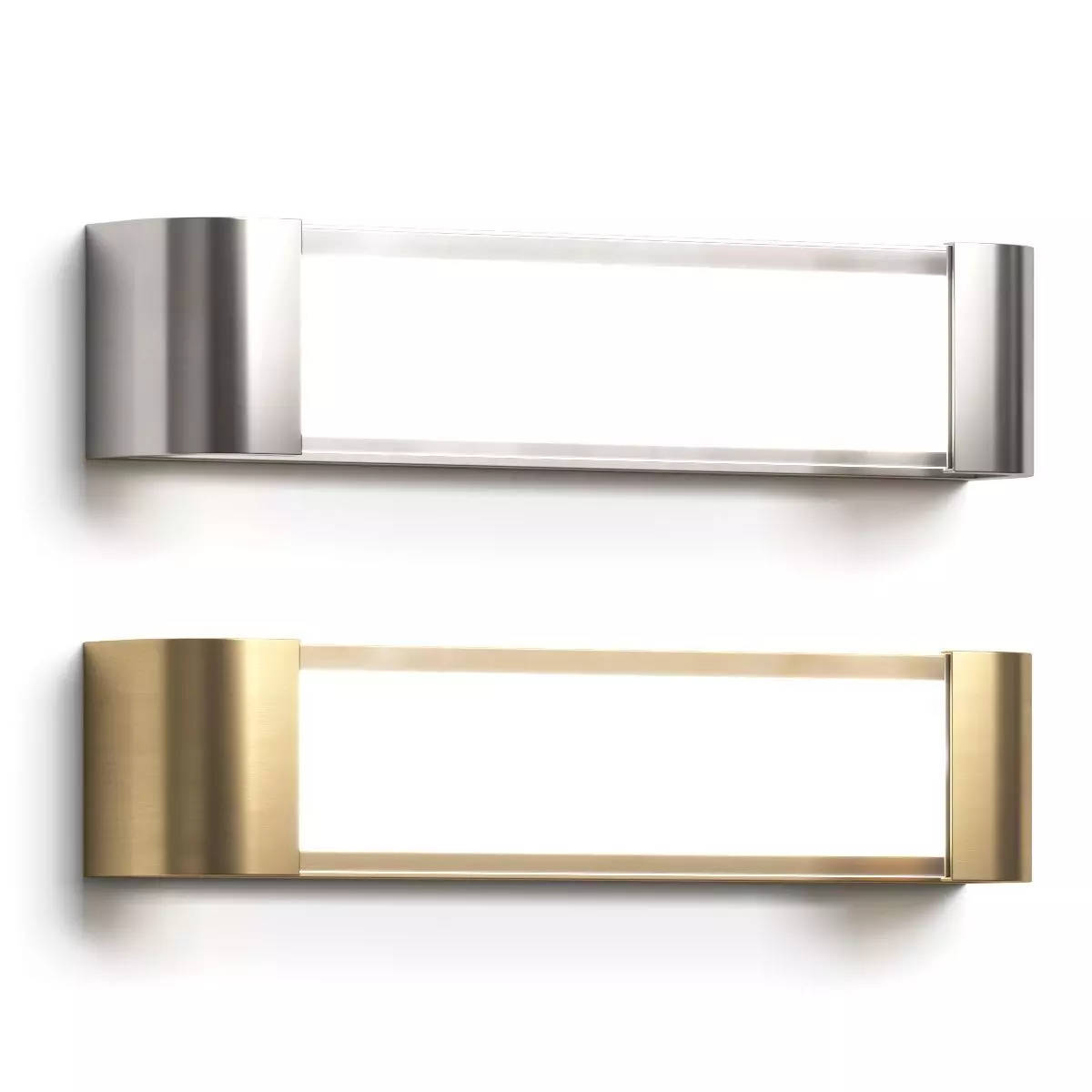 West Elm Linear Metal LED Sconce Wall Lamp 3D model_0