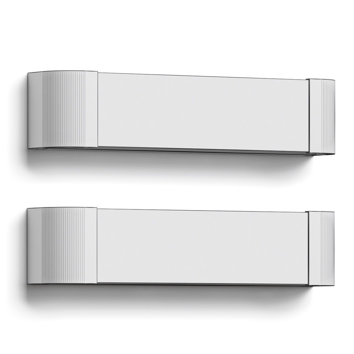 West Elm Linear Metal LED Sconce Wall Lamp 3D model_1