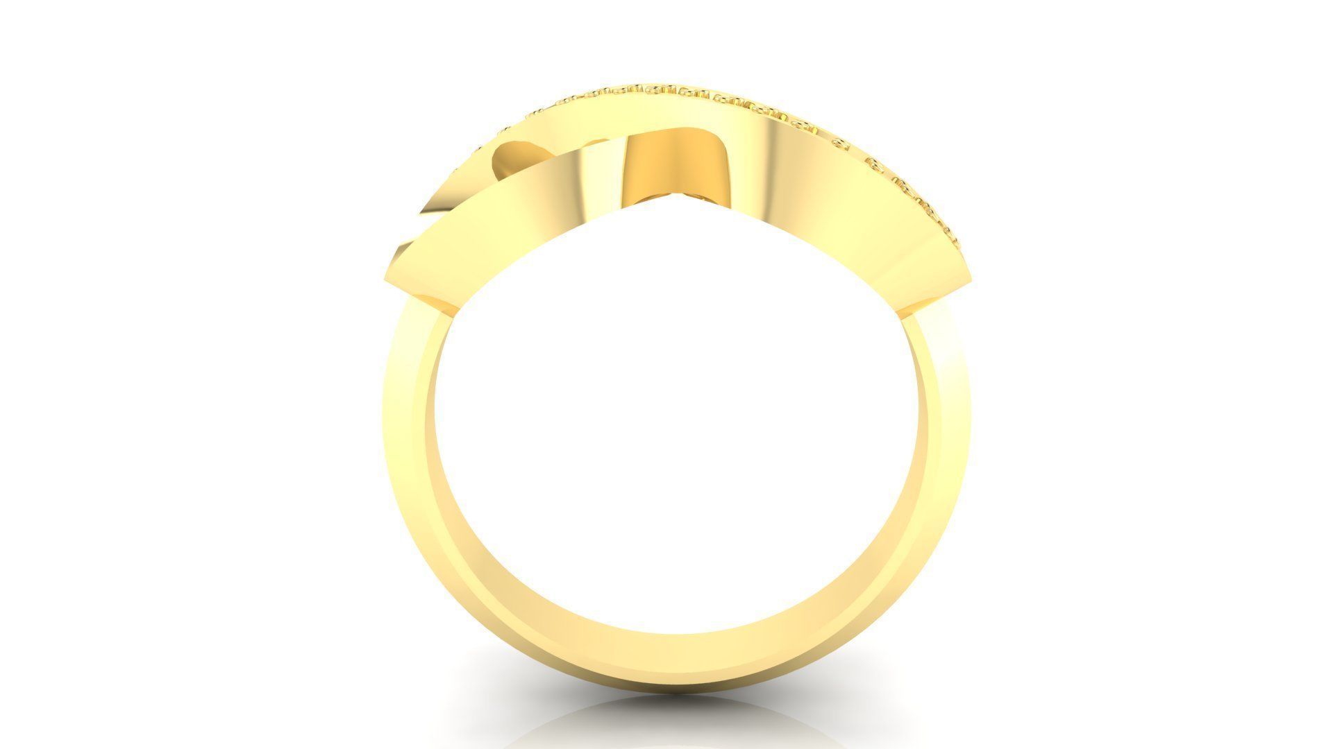 Ring M45 The luxury female ring with gems wedding 3D print model_7