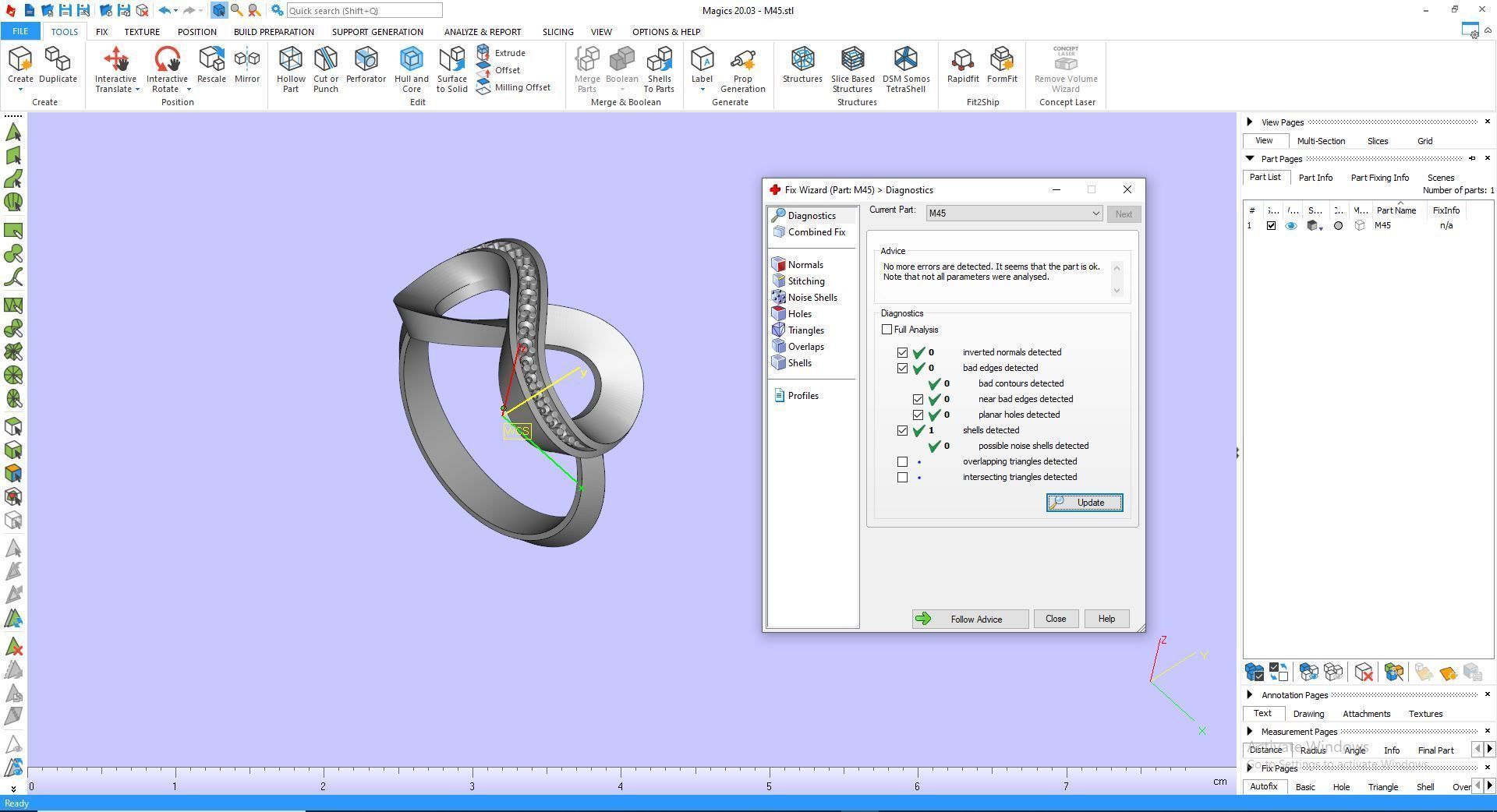 Ring M45 The luxury female ring with gems wedding 3D print model_35