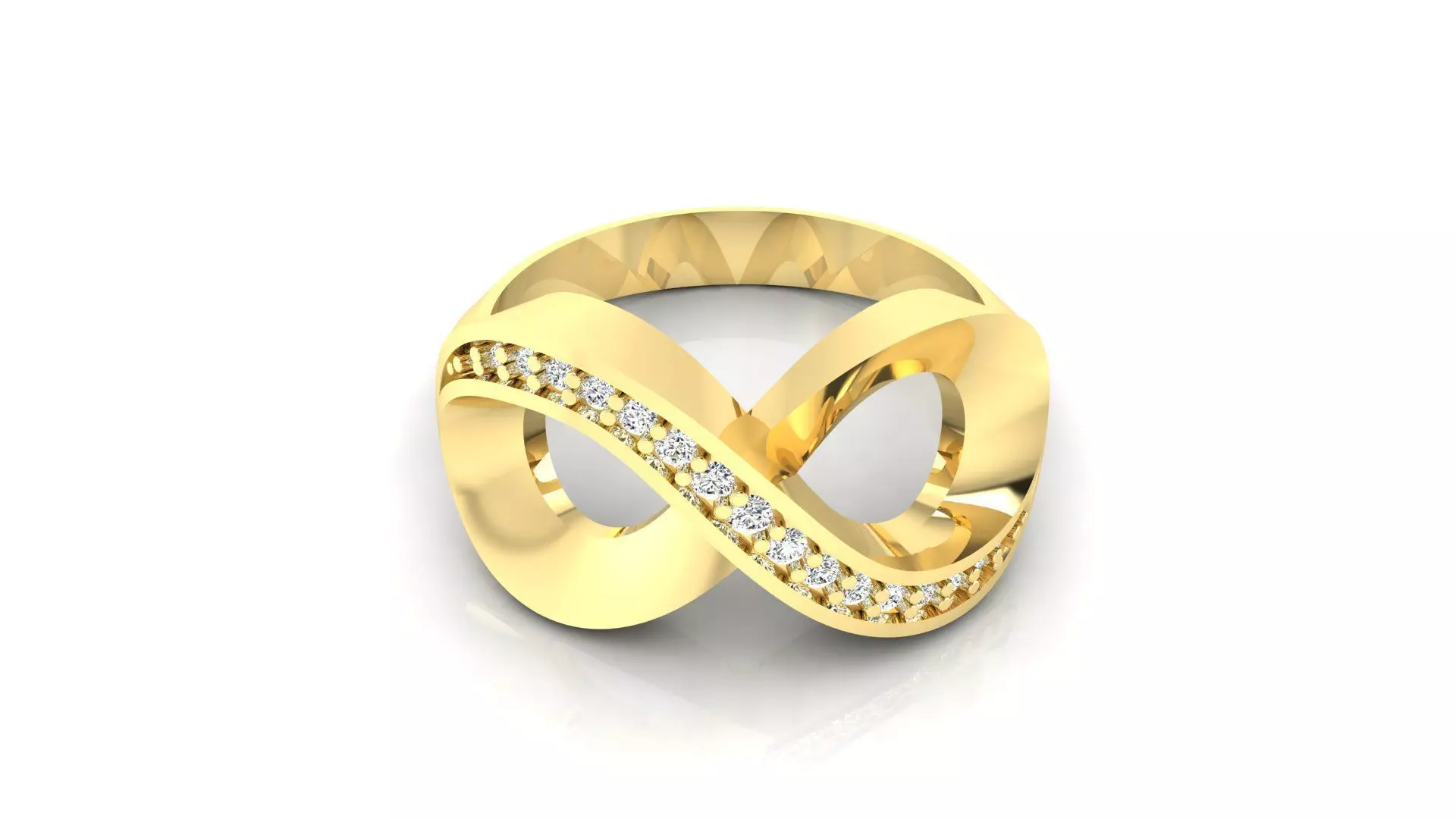Ring M45 The luxury female ring with gems wedding 3D print model_0