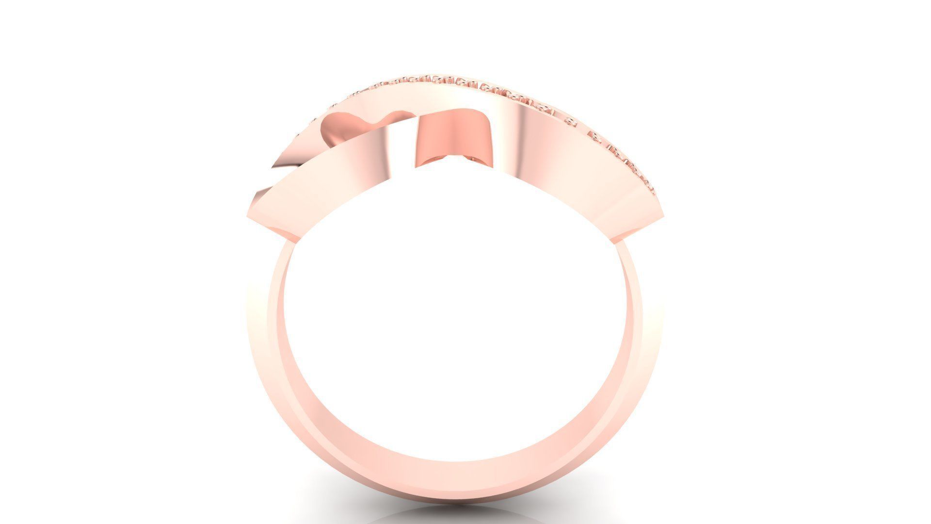 Ring M45 The luxury female ring with gems wedding 3D print model_15