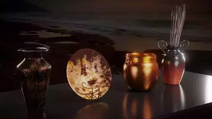 Rustic Accent Items 4-Pack A