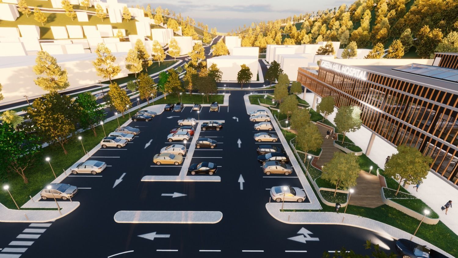 Hospital Building - General Hospital 3D model_11