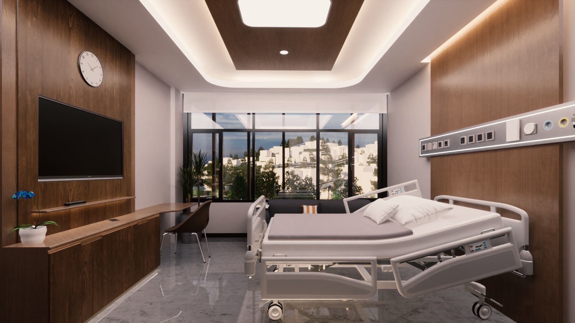 Hospital Building - General Hospital 3D model_3