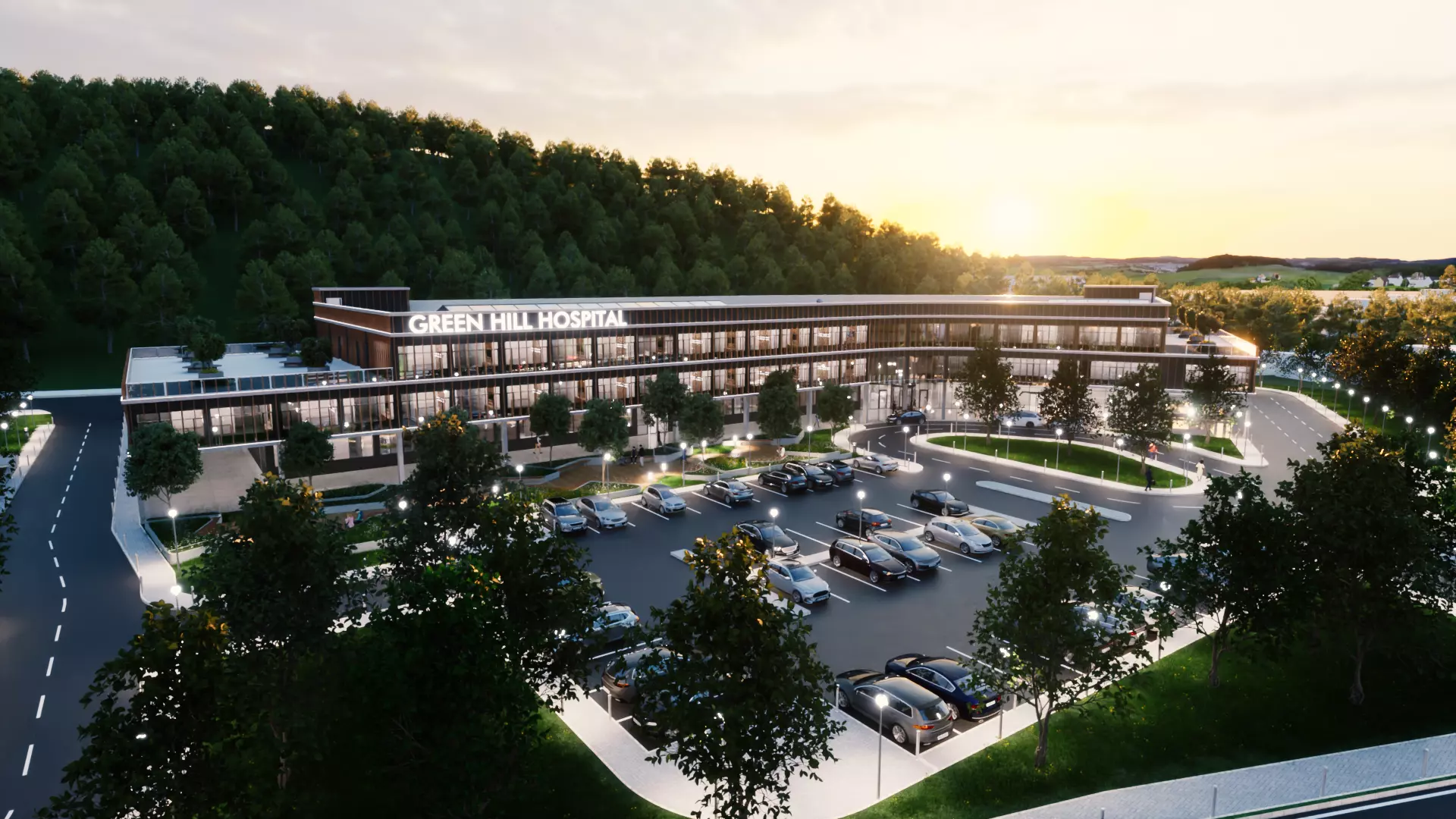 Hospital Building - General Hospital 3D model_0