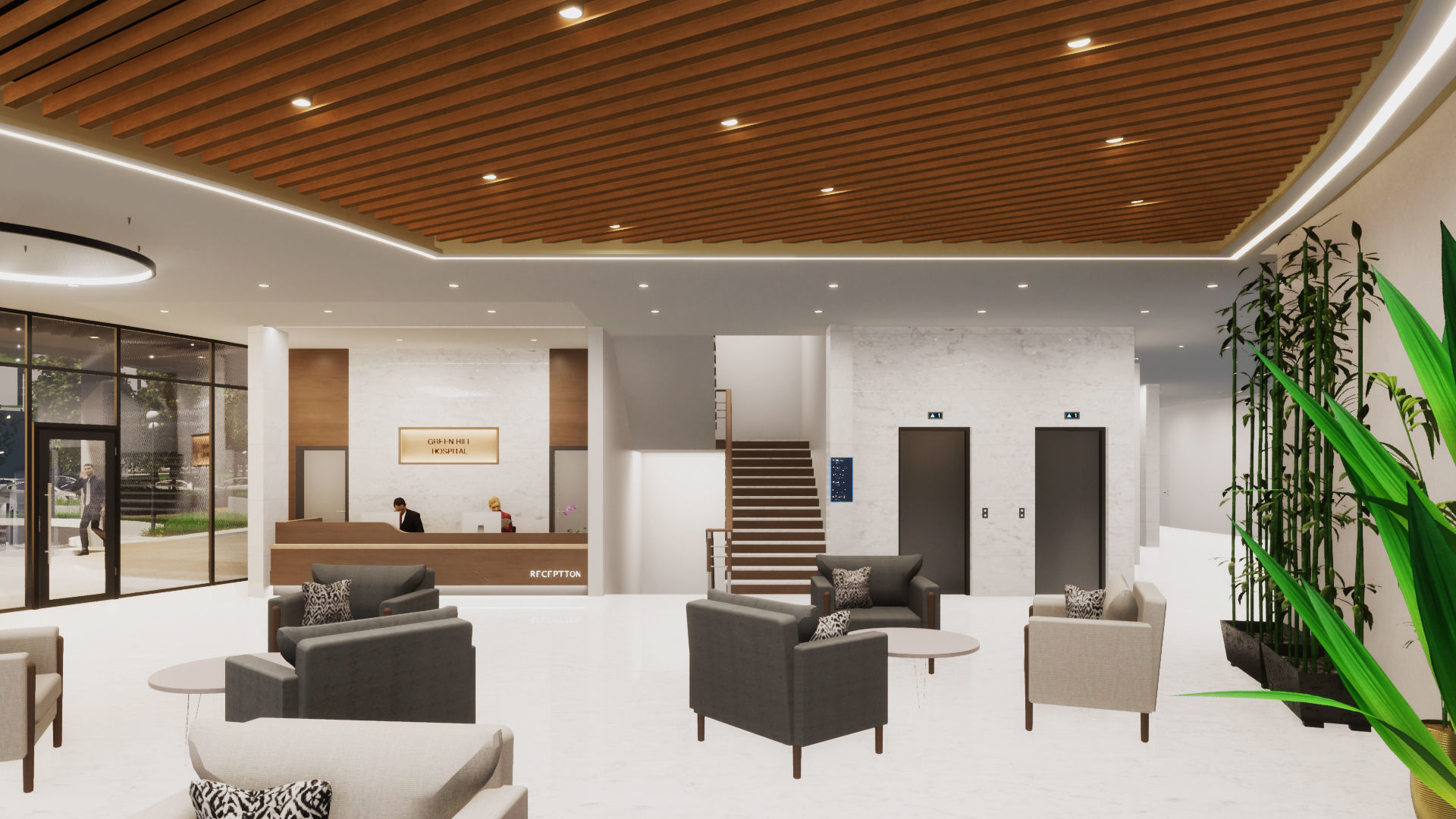 Hospital Building - General Hospital 3D model_5