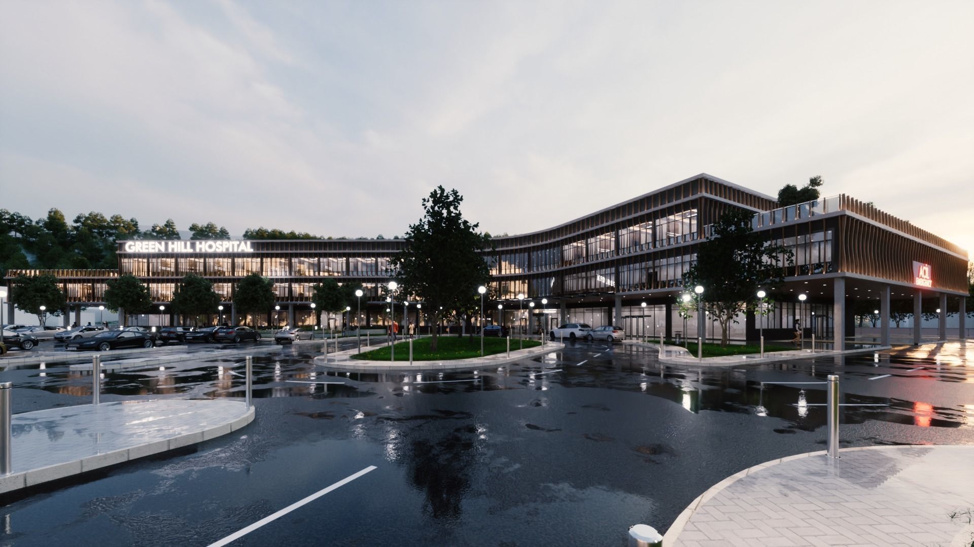 Hospital Building - General Hospital 3D model_2