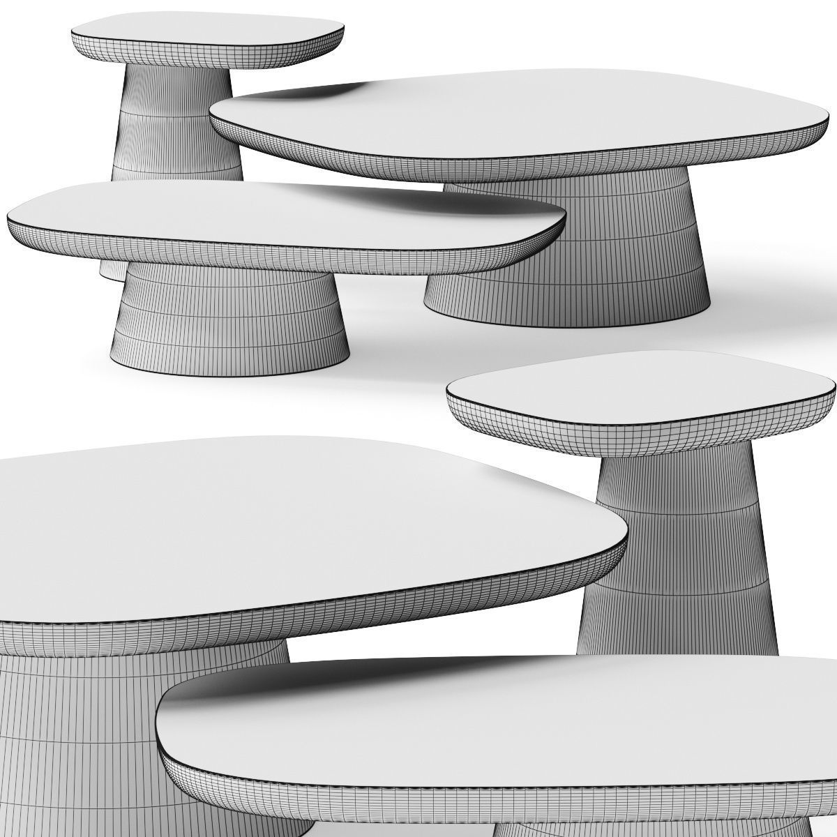 Ditre Italia Stone Coffee Table 3D model_1