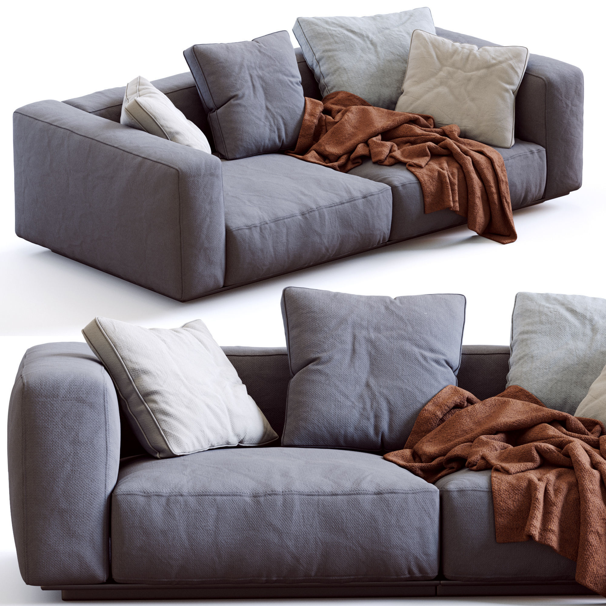 Flexform Sofa GRANDEMARE 3D model_19