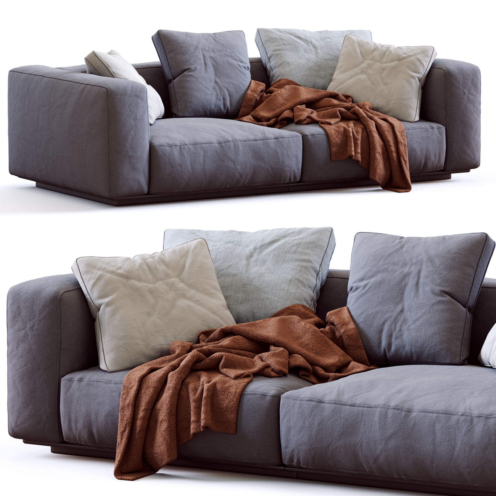 Flexform Sofa GRANDEMARE 3D model_1