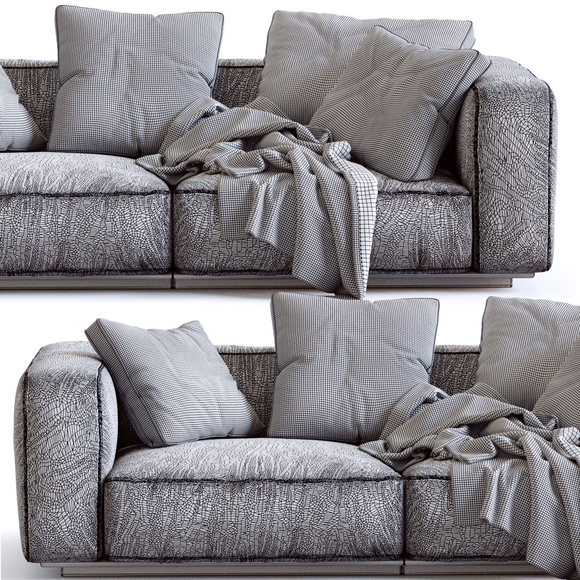 Flexform Sofa GRANDEMARE 3D model_13
