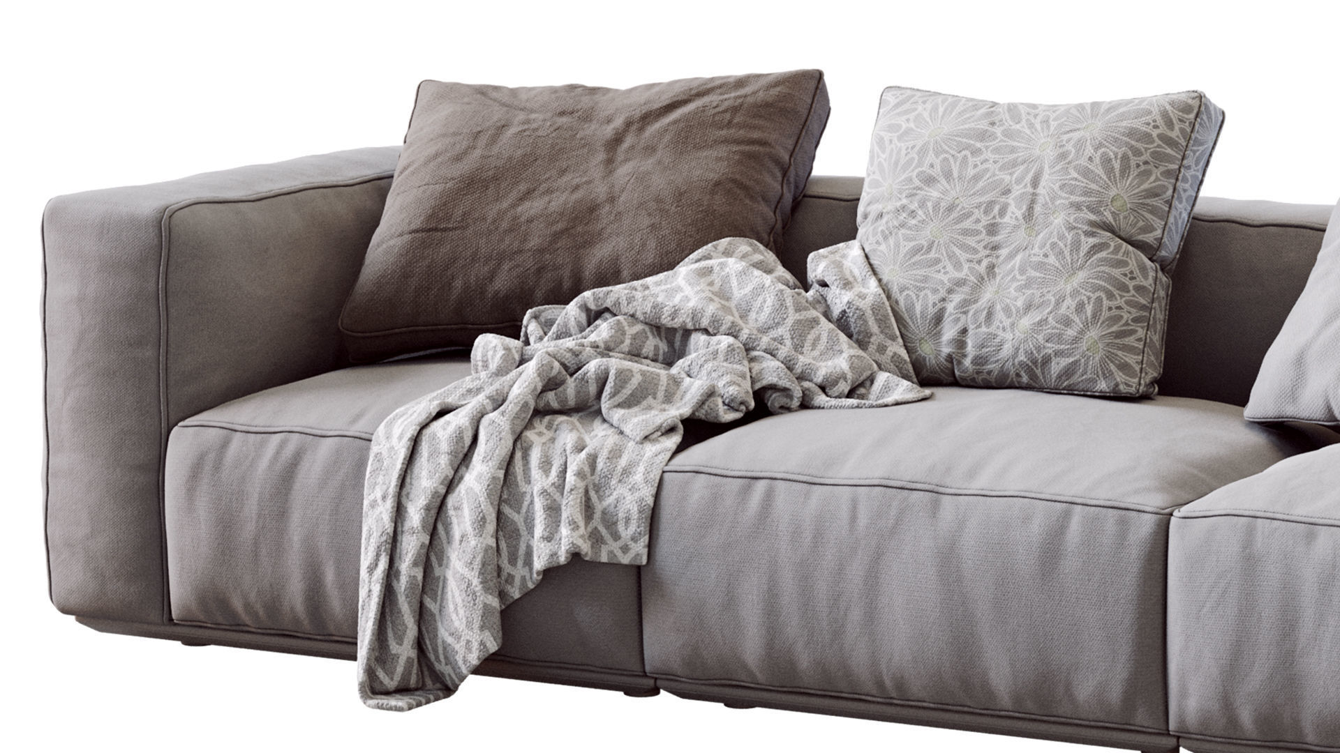 Arflex 1 sofa with pillows 3D model_9