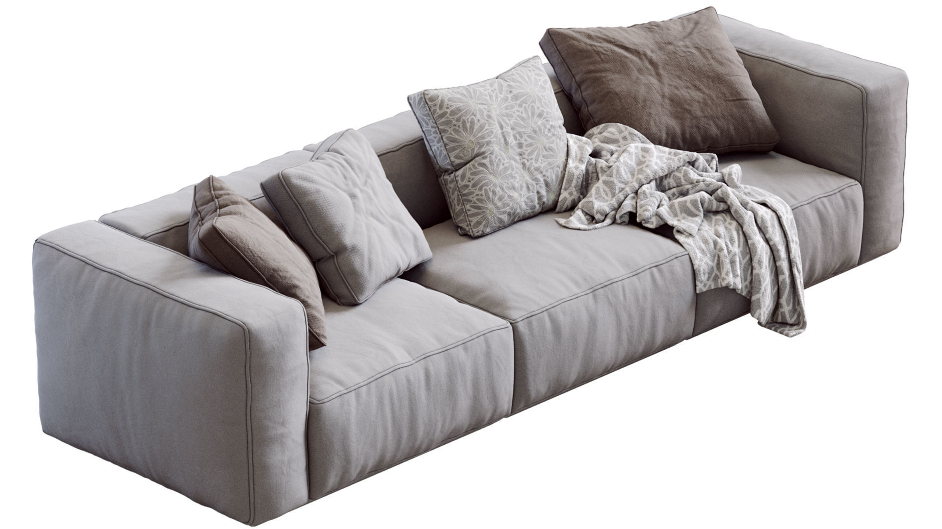 Arflex 1 sofa with pillows 3D model_12