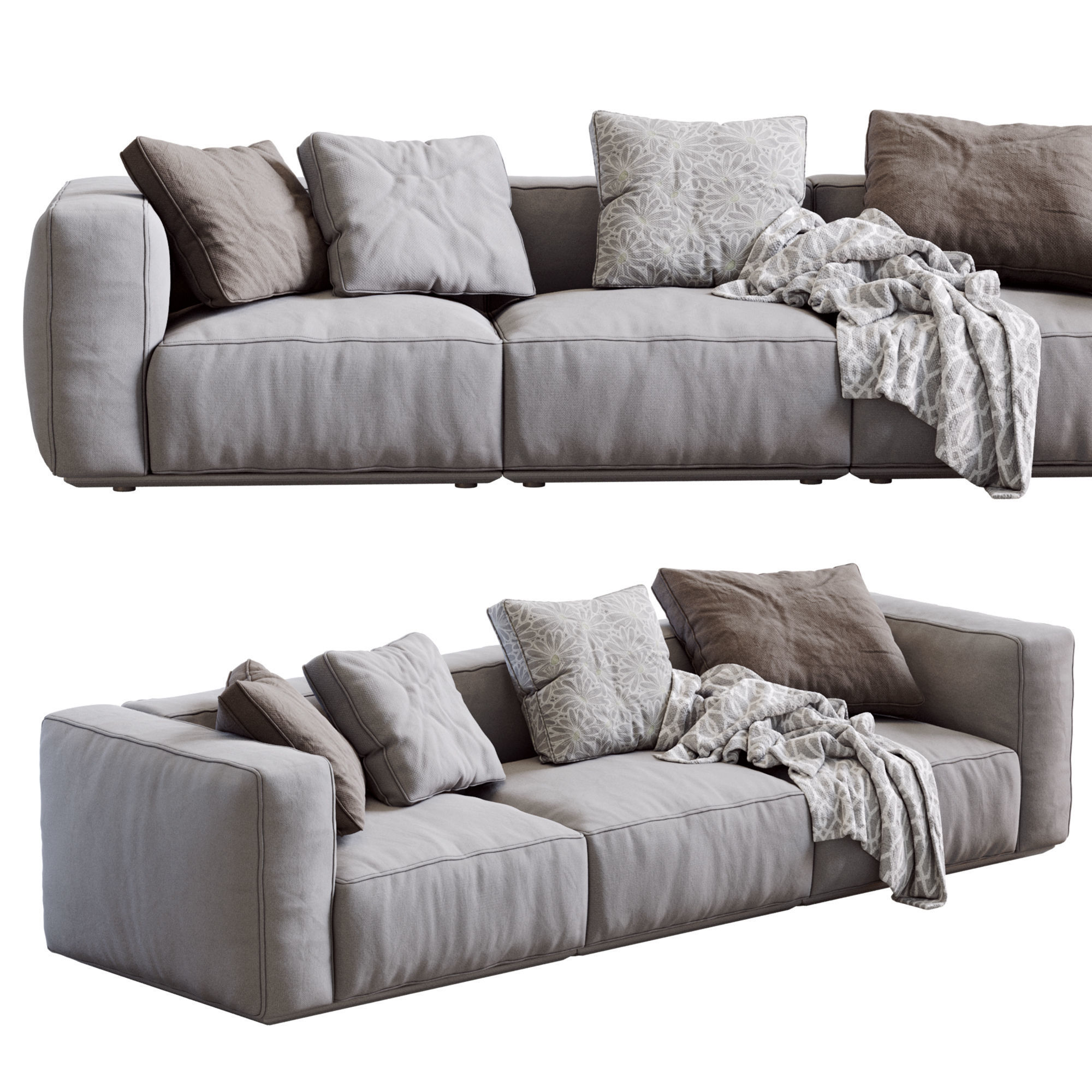 Arflex 1 sofa with pillows 3D model_18