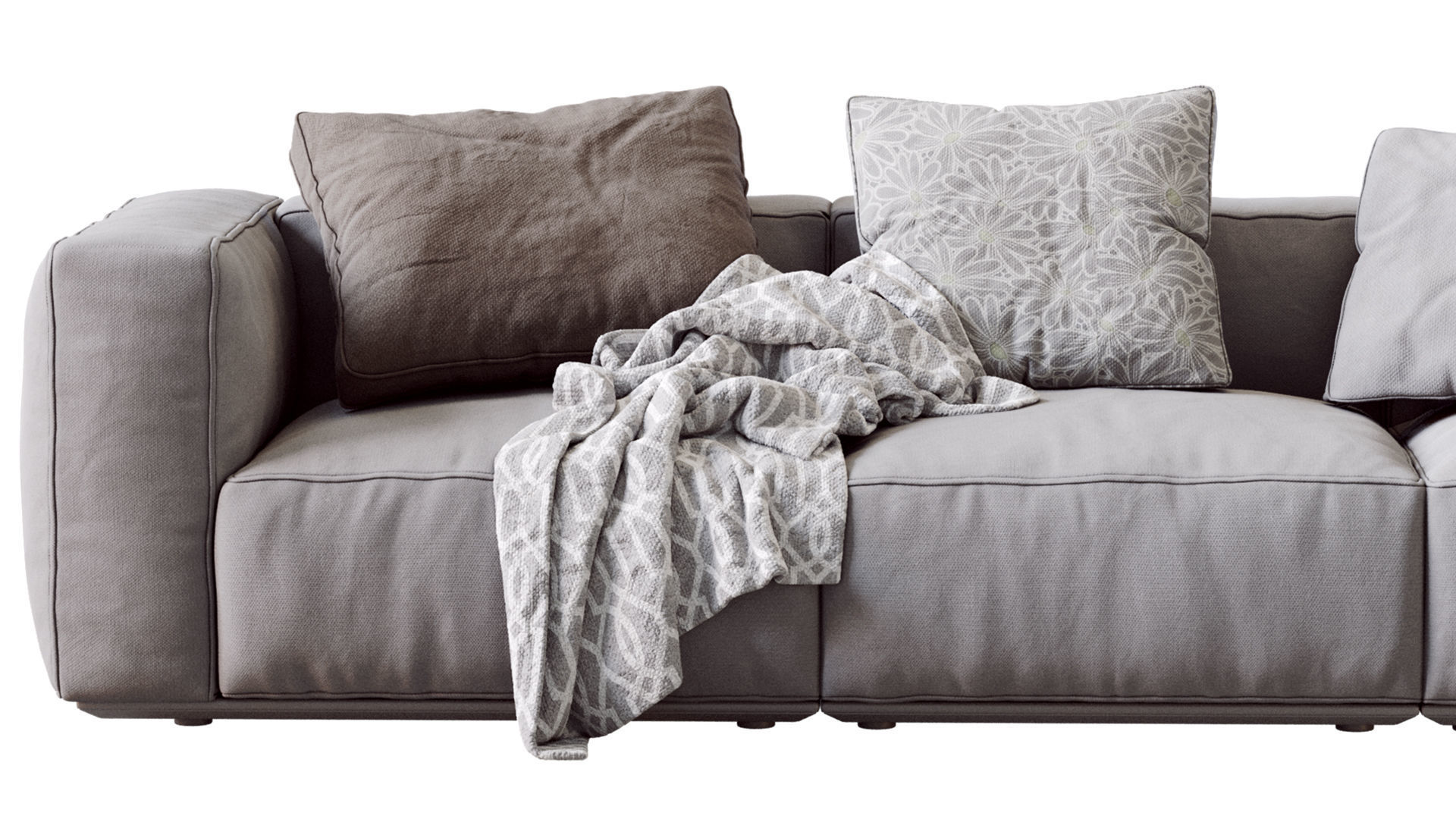 Arflex 1 sofa with pillows 3D model_3